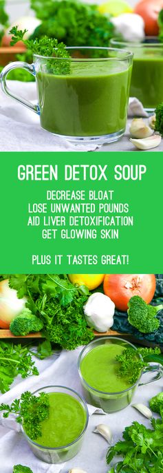 Green Detox Soup (Gluten Free, Paleo, Vegan