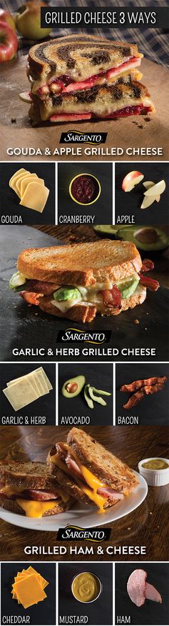 Grilled Cheese 3 Ways