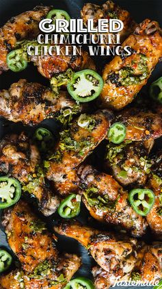 Grilled Chimichurri Chicken Wings