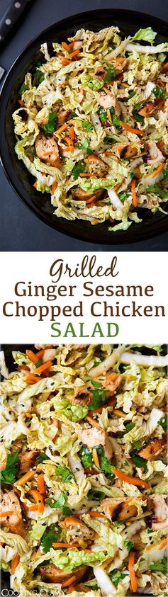 Grilled Ginger-Sesame Chicken Chopped Salad