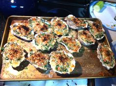 Grilled Oysters Rockefeller with Bacon