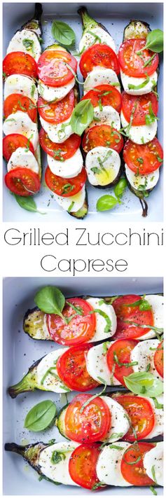 Grilled Zucchini Caprese