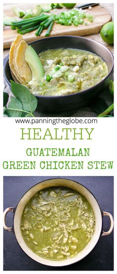 Guatemalan green chicken stew