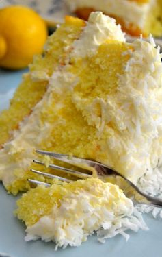 Guiltless Lemon Coconut Cake