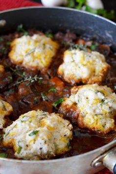 Guinness Beef Stew with Cheddar Herb Dumplings