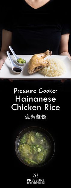 Hainanese Chicken Rice in Pressure Cooker