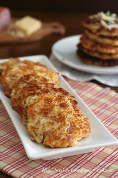 Ham & Cheese Cauliflower Fritters