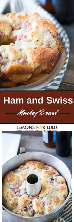 Ham and Swiss Monkey Bread