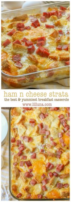 Ham N Cheese Strata