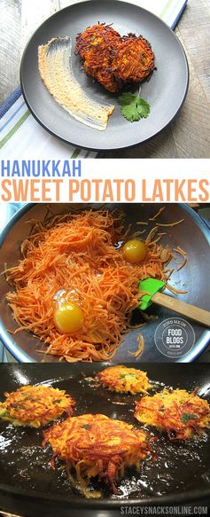 Hanukkah Sweet Potato Latkes