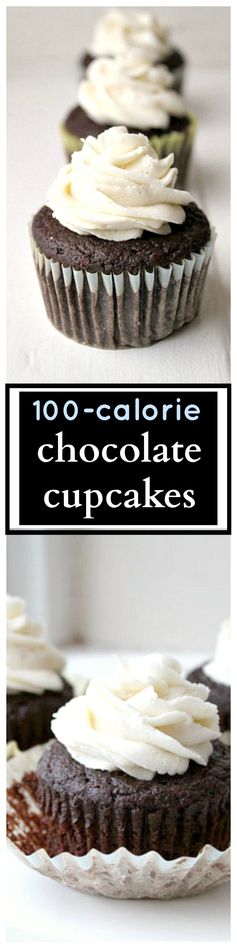 Healthy Chocolate Cupcakes for 100 Calories
