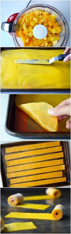 Healthy Homemade Mango Fruit Roll-Ups