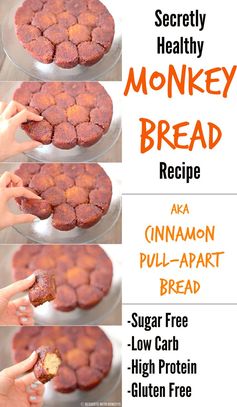 Healthy Low Carb and Gluten Free Monkey Bread (sugar free, high fiber & high protein