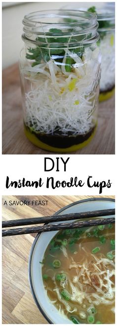 Healthy Lunch Ideas: DIY Instant Noodle Cups