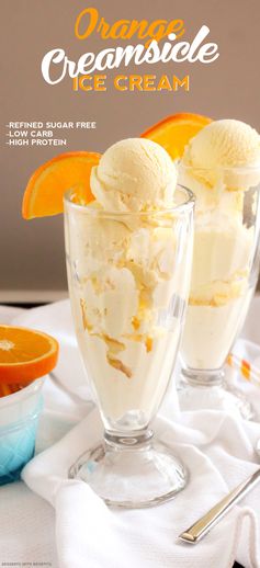 Healthy Orange Creamsicle Ice Cream