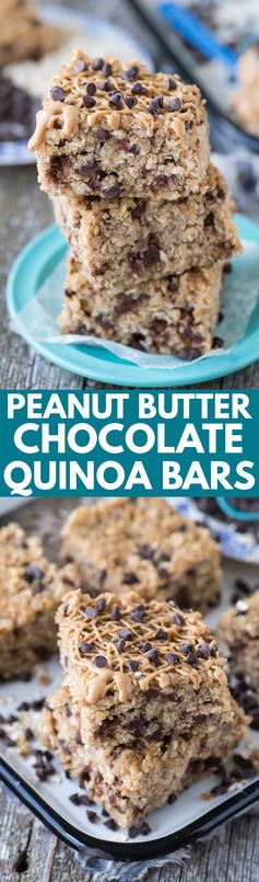 Healthy Peanut Butter Chocolate Chip Quinoa Bars