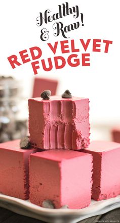 Healthy Raw Red Velvet Fudge