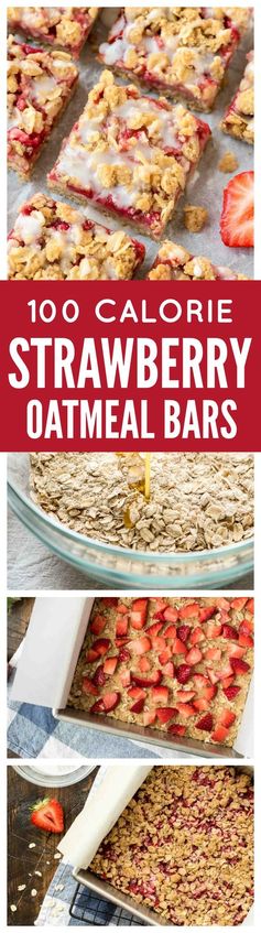 Healthy Strawberry Oatmeal Bars