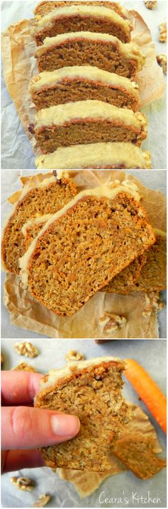 Healthy Vegan Carrot Cake Loaf (Oil Free!