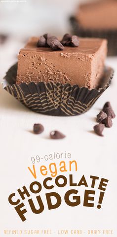 Healthy Vegan Dark Chocolate Fudge