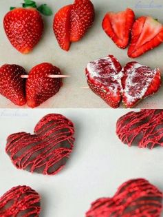 Heart Shaped Chocolate Strawberries