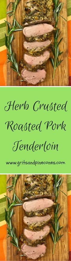 Herb Crusted Roasted Pork Tenderloin