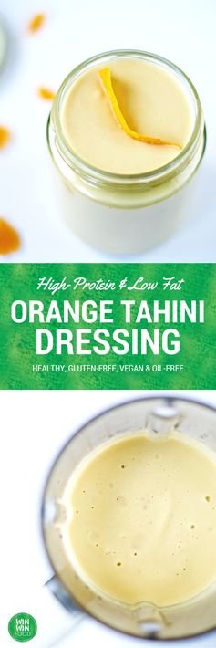 High Protein Chickpea, Orange & Tahini Dressing