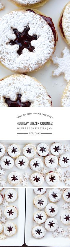 Holiday Linzer Cookies