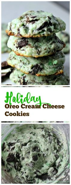 Holiday Oreo Cream Cheese Cookies