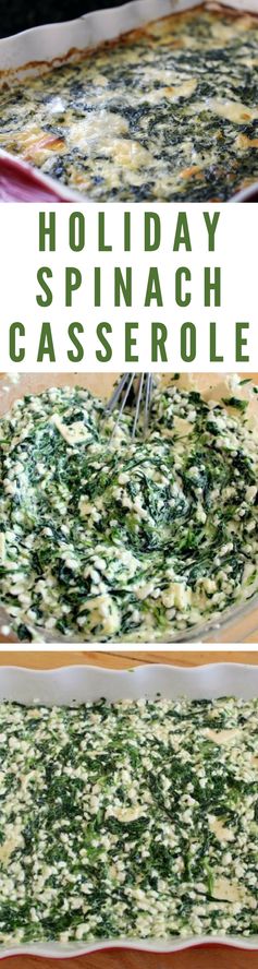 Holiday Spinach Casserole