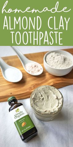 Homemade Almond Clay Toothpaste