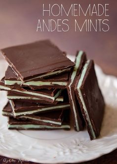 Homemade Andes mints- this week’s treat