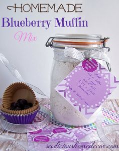 Homemade Blueberry Muffin Mix