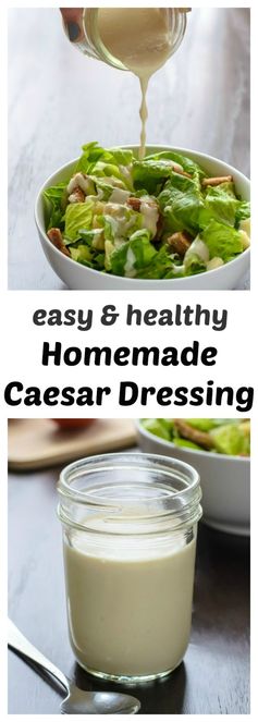 Homemade Caesar Dressing (Easy & Healthy