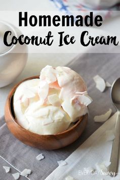 Homemade Coconut Ice Cream