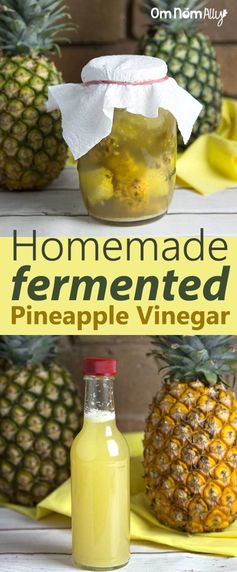 Homemade Fermented Pineapple Vinegar