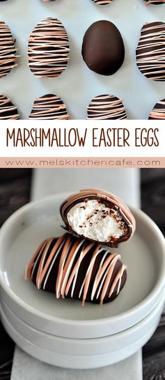 Homemade Marshmallow Easter Eggs