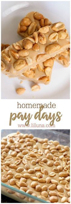 Homemade Pay Day Candy Bars