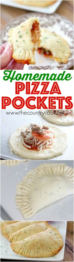 Homemade Pizza Pockets