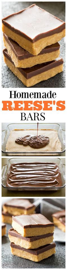 Homemade Reese's Bars