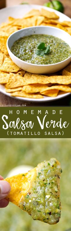 Homemade Salsa Verde (Tomatillo Salsa