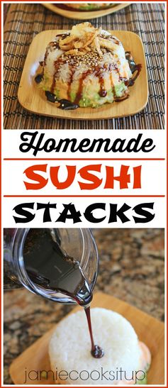 Homemade Sushi Stacks