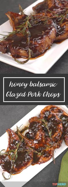 Honey Balsamic Glazed Pork Chops