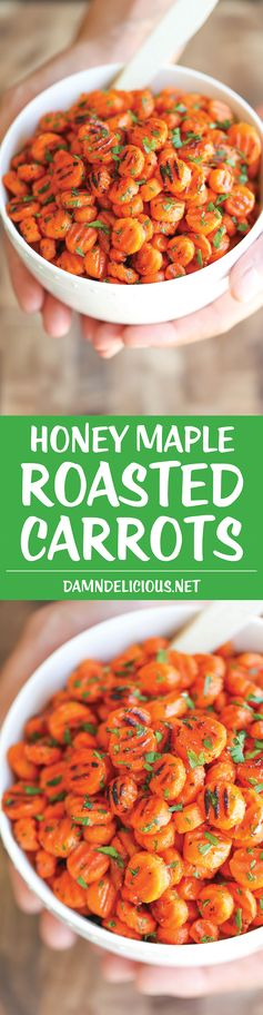 Honey Maple Roasted Carrots