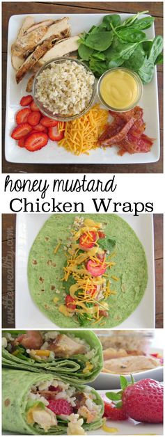 Honey Mustard Chicken Wraps