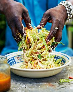 Hot and Fruity Caribbean Coleslaw