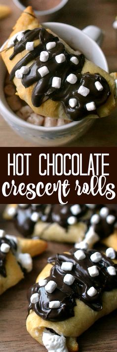 Hot Chocolate Crescent Rolls