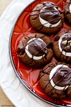 Hot Chocolate Thumbprint Cookies