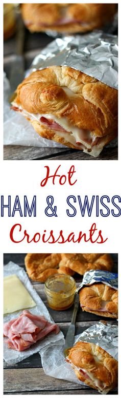 Hot Ham & Swiss Croissants