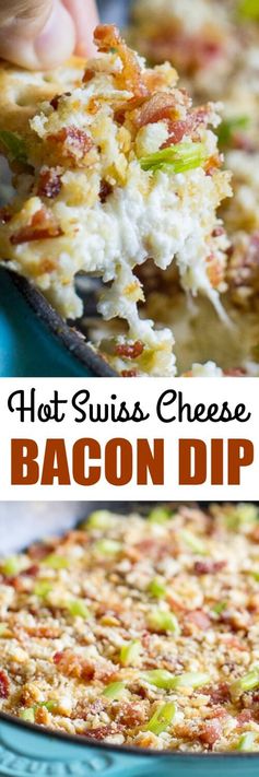 Hot Swiss Cheese and Bacon Dip